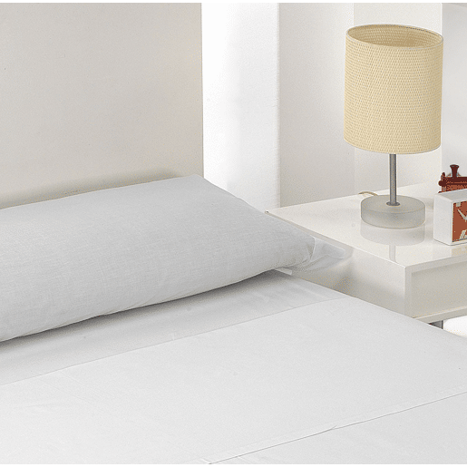 A folha lisa de três partes ajustou Blanco da cama de 90cm Donegal Collections
