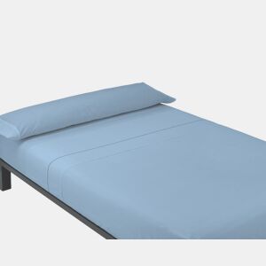 A folha lisa de três partes ajustou Azul da cama de 180cm Donegal Collections