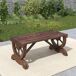 Banco de Jardín Madera de Abeto Outsunny Banco de Jardín Madera de Abeto Outsunny Marrón