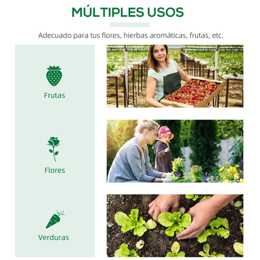 Outsunny Estufa 119x60x60cm Estufa de Jardim com 2 Janelas Enroláveis para Cultivo de Plantas Verduras Flores Verde Translúcido