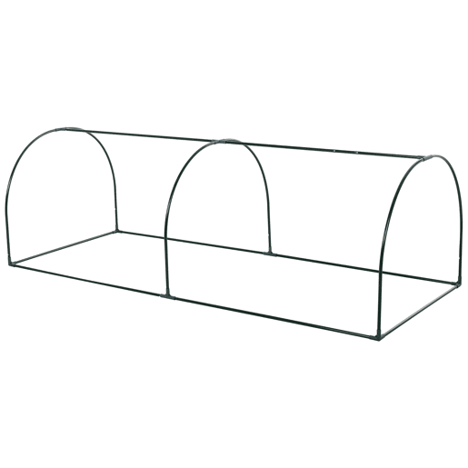 Outsunny Estufa 250x100x80cm para Jardim Terraço Cultivo de Plantas Estufa com Estrutura de Aço Cobertura PVC Transparente