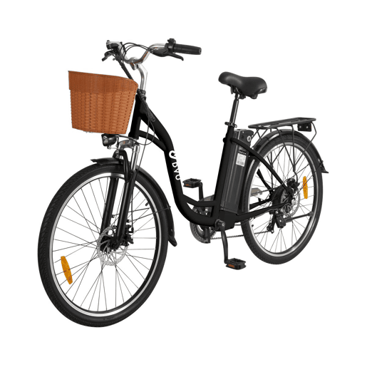 Bicicleta Elétrica DYU C6 26inch 25kmh - Potência 350W, Bateria 36V12.5Ah, Autonomia 40KM Bicicleta Elétrica DYU C6 26inch 25kmh - Potência 350W, Bateria 36V12.5Ah, Autonomia 40KM