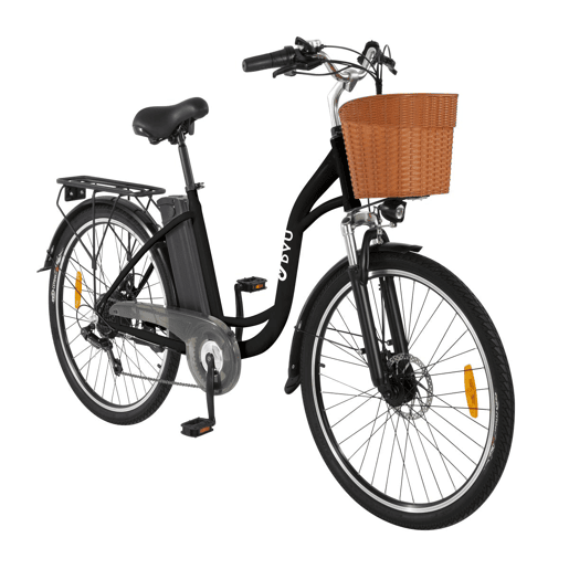 Bicicleta Elétrica DYU C6 26inch 25kmh - Potência 350W, Bateria 36V12.5Ah, Autonomia 40KM Bicicleta Elétrica DYU C6 26inch 25kmh - Potência 350W, Bateria 36V12.5Ah, Autonomia 40KM
