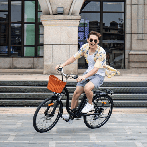 Bicicleta Elétrica DYU C6 26inch 25kmh - Potência 350W, Bateria 36V12.5Ah, Autonomia 40KM Bicicleta Elétrica DYU C6 26inch 25kmh - Potência 350W, Bateria 36V12.5Ah, Autonomia 40KM