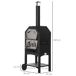 Horno de Pizza Metal, Acero Inoxidable Outsunny Horno de Pizza Metal, Acero Inoxidable Outsunny Negro