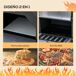 Horno de Pizza Metal, Acero Inoxidable Outsunny Horno de Pizza Metal, Acero Inoxidable Outsunny Negro