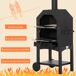 Horno de Pizza Metal, Acero Inoxidable Outsunny Horno de Pizza Metal, Acero Inoxidable Outsunny Negro