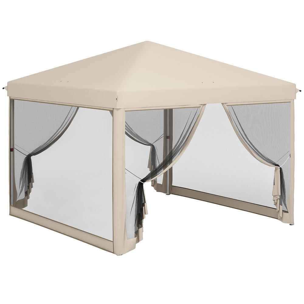 Carpa Plegable Acero, Tela Oxford Outsunny