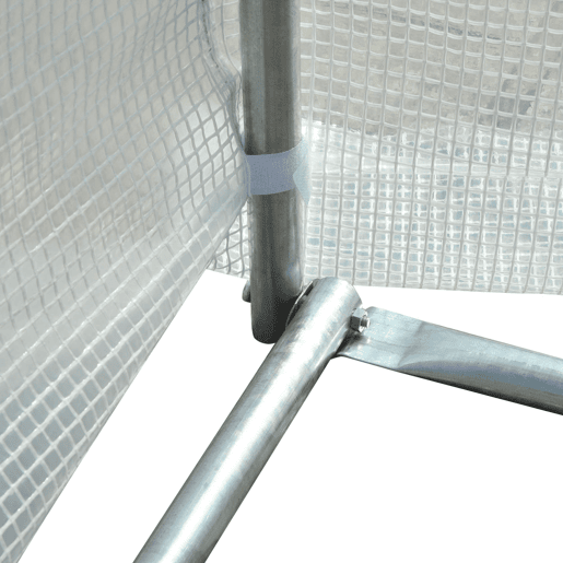 Outsunny Estufa de Túnel 6x3x2 m para Terraço com 8 Janelas, Porta com Fecho de Correr, Cobertura de Polietileno 140 gm² e Estrutura de Aço para Cultivo de Plantas e Legumes no Jardim - Branco Outsunny Estufa de Túnel 6x3x2 m para Terraço com 8 Janelas, Porta com Fecho de Correr, Cobertura de Polietileno 140 gm² e Estrutura de Aço para Cultivo de Plantas e Legumes no Jardim - Branco