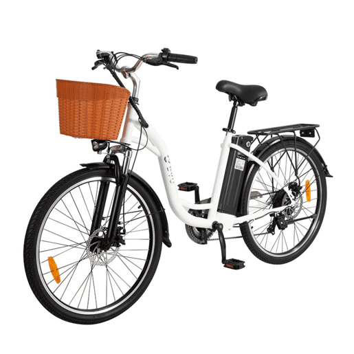 Bicicleta Elétrica DYU C6 26inch 25kmh - Potência 350W, Bateria 36V12.5Ah, Autonomia 40KM Bicicleta Elétrica DYU C6 26inch 25kmh - Potência 350W, Bateria 36V12.5Ah, Autonomia 40KM