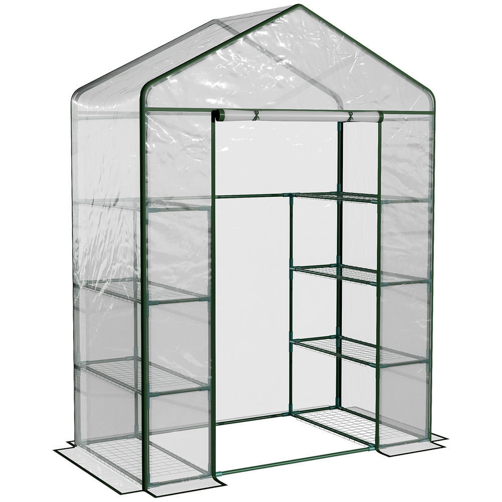 Invernadero de Jardín Tubo de acero, PVC Outsunny