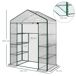 Invernadero de Jardín Tubo de acero, PVC Outsunny Invernadero de Jardín Tubo de acero, PVC Outsunny Verde