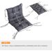 Cojines para silla Poliéster, Algodón Outsunny Cojines para silla Poliéster, Algodón Outsunny Gris Oscuro