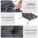 Cojines para silla Poliéster, Algodón Outsunny Cojines para silla Poliéster, Algodón Outsunny Gris Oscuro