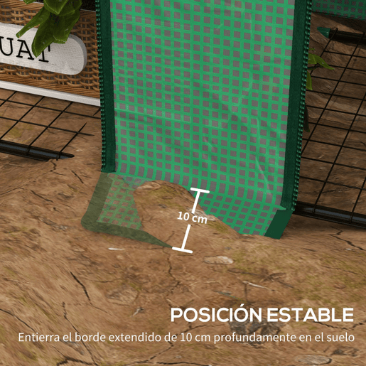 Outsunny Estufa de Jardim de 3 Níveis Estufa de Terraço com Prateleiras Teto Inclinado e 2 Portas com Fecho de Correr para Cultivo de Plantas em Pátio 143x46x141151 cm Verde