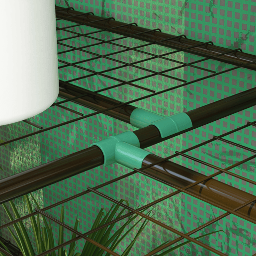 Outsunny Estufa de Jardim de 3 Níveis Estufa de Terraço com Prateleiras Teto Inclinado e 2 Portas com Fecho de Correr para Cultivo de Plantas em Pátio 143x46x141151 cm Verde