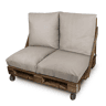 HAPPERS Almofada de chão multi-uso exterior Naylim Mate Pedra 60x60 HAPPERS