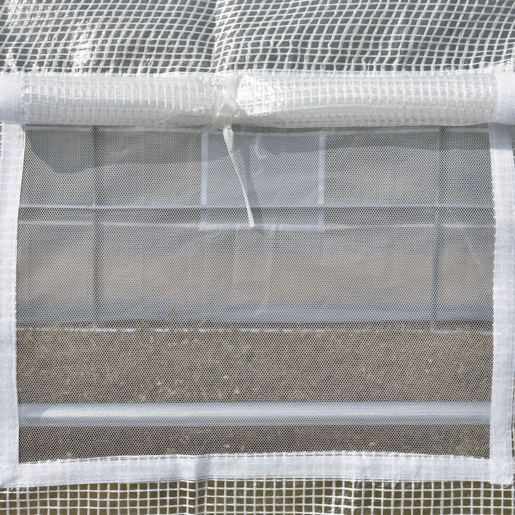 Outsunny Estufa Tipo Túnel de Jardim 4x3x2m com Porta Enrolável 8 Janelas Cobertura de PE 140gm² e Metal Galvanizado para Cultivos de Plantas Verduras Branco Outsunny Estufa Tipo Túnel de Jardim 4x3x2m com Porta Enrolável 8 Janelas Cobertura de PE 140gm² e Metal Galvanizado para Cultivos de Plantas Verduras Branco