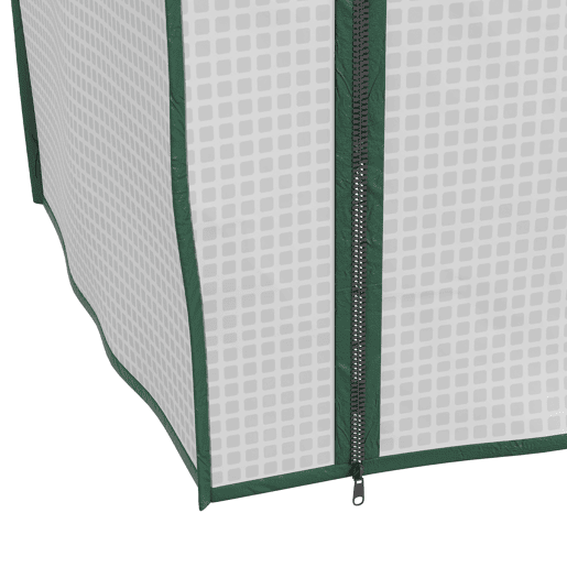 Outsunny Estufa de Jardim de 3 Níveis Estufa de Terraço com 3 Prateleiras 1 Porta com Fecho de Correr para Cultivo de Plantas Flores Vegetais 59x39x127 cm Branco