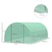 Invernadero Estructura de Metal, PE Outsunny Invernadero Estructura de Metal, PE Outsunny Verde