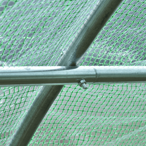 Outsunny Estufa Tipo Túnel 600x300x200cm com Porta Enrolável 8 Janelas Cobertura de PE 140gm² e Tubo de Aço para Cultivos de Plantas Verduras Verde