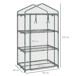 Invernadero de Jardín Metal, PVC Outsunny Invernadero de Jardín Metal, PVC Outsunny Transparente