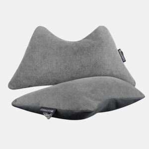 Almofada multiuso cinza para lombar, cervical, perna e leitura. Pacote de 2 unidades HAPPERS