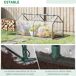 Invernadero de Terraza Acero, PVC Outsunny Invernadero de Terraza Acero, PVC Outsunny Transparente