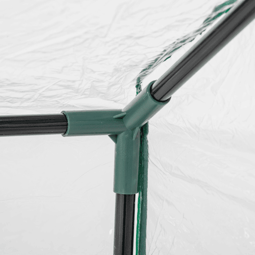 Outsunny Estufa de Exterior 120x60x60 cm com 2 Janelas Enroláveis, Cobertura Transparente em Plástico e Estrutura em Aço Impermeável Anti-UV para Cultivo de Plantas e Hortícolas