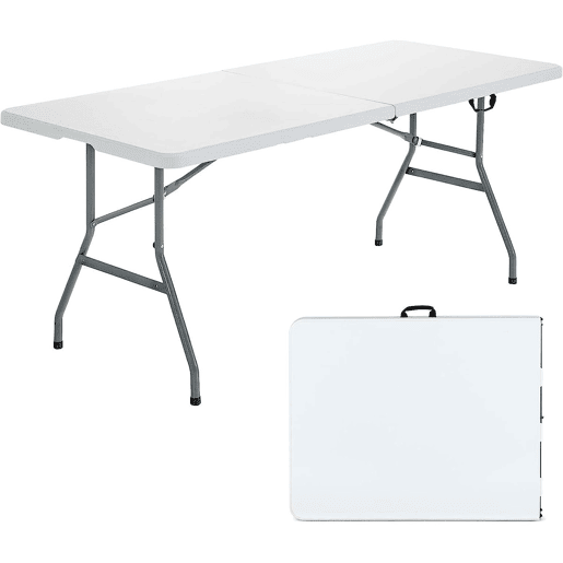 Mesa dobrĂ¡vel retangular de resina 180x74x74cm Mesa externa multiuso, camping, eventos, externo, interno Mesa dobrĂ¡vel retangular de resina 180x74x74cm Mesa externa multiuso, camping, eventos, externo, interno