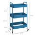 Carrito Auxiliar Acero HOMCOM, hogar - cocina 45 Carrito Auxiliar Acero HOMCOM, hogar - cocina 45 Azul