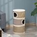 Barril Rascador para Gatos Melamina PawHut Barril Rascador para Gatos Melamina PawHut Beige