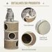 Barril Rascador para Gatos Melamina PawHut Barril Rascador para Gatos Melamina PawHut Beige
