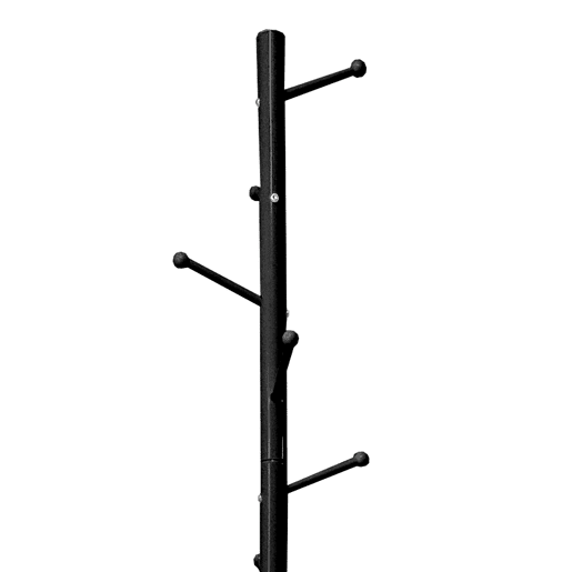 Cabide Sólido Premium 8 Cabides Nyana Home 174x40x40cm Preto