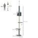 Árbol Rascador para Gatos PawHut Árbol Rascador para Gatos PawHut Gris
