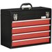 Caja de Herramienta Acero DURHAND Caja de Herramienta Acero DURHAND Negro/ Rojo