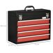 Caja de Herramienta Acero DURHAND Caja de Herramienta Acero DURHAND Negro/ Rojo