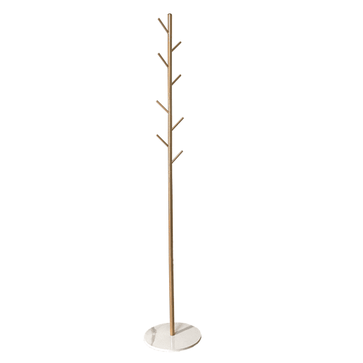 Cabide Premium Elegance com 8 cabides Nyana Home 167x30x30cm Dourado