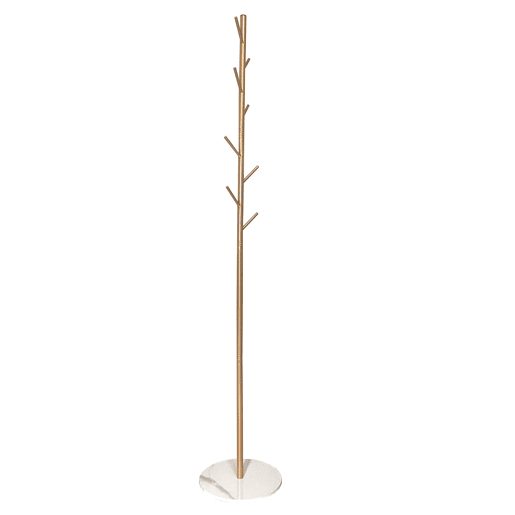 Cabide Premium Elegance com 8 cabides Nyana Home 167x30x30cm Dourado