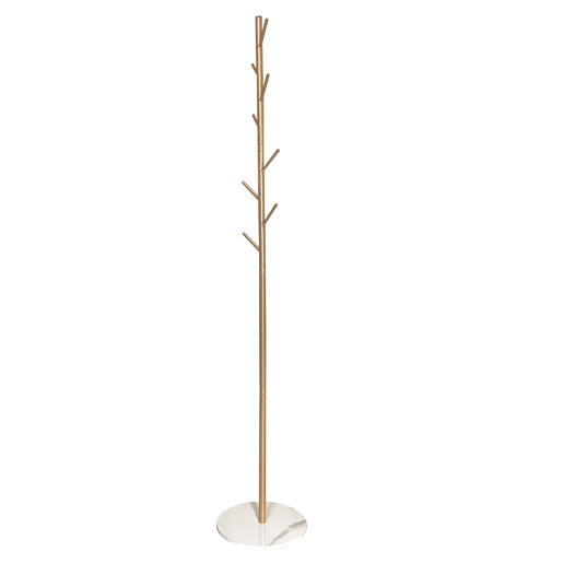 Cabide Premium Elegance com 8 cabides Nyana Home 167x30x30cm Dourado