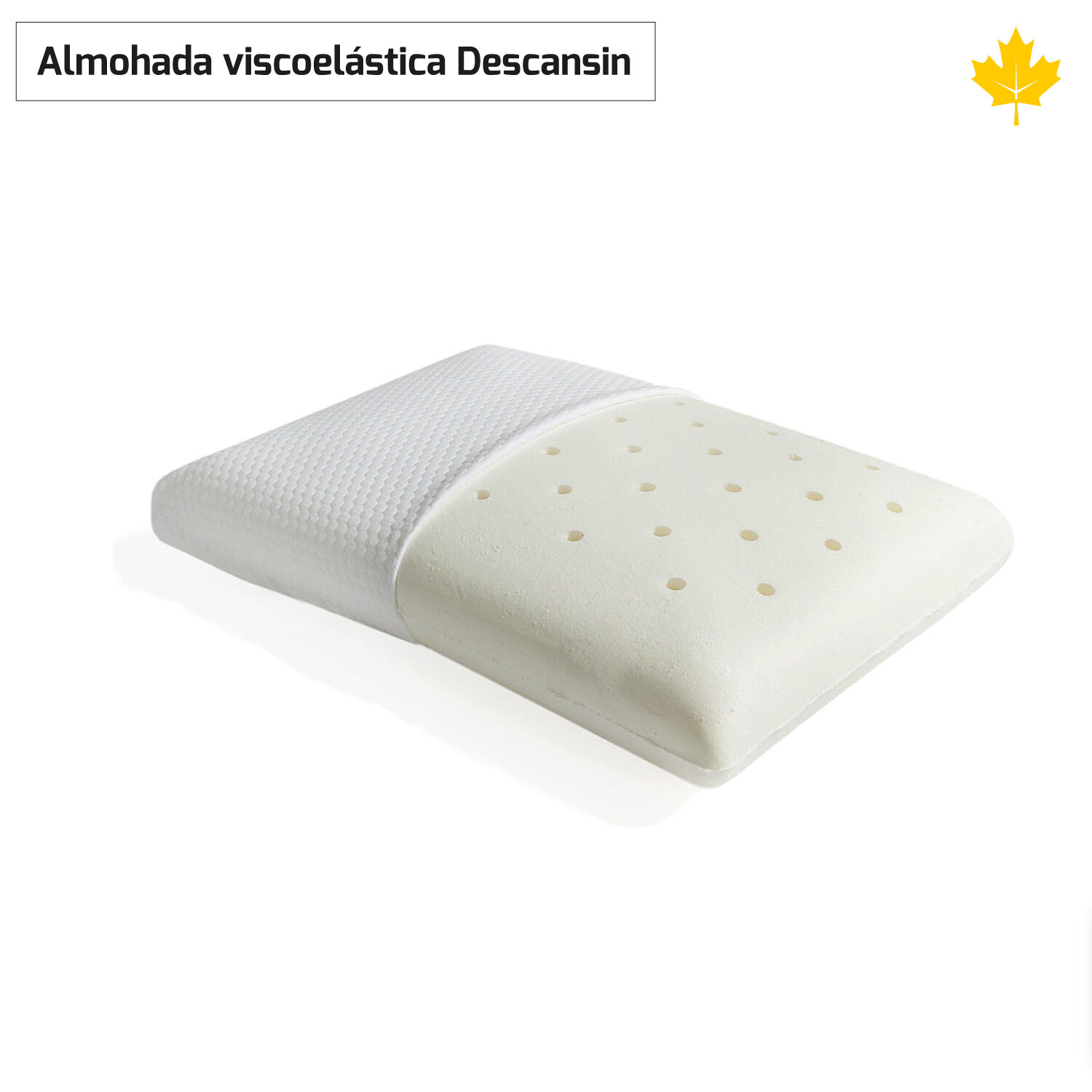 Almohada Viscoelastica | Efecto nube | Tejido Bamboo 80x35
