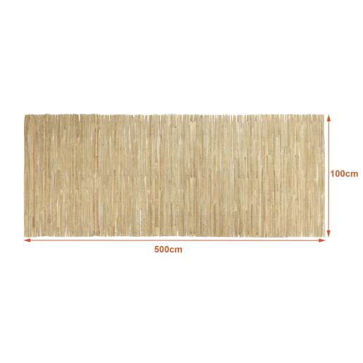 Vedação de privacidade Baarle em bambu 100x500cm - Natural casa.pro