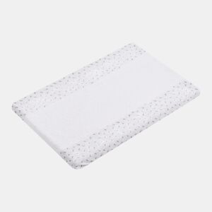 Capa têxtil para trocador de bebê 50x80 em turco branco absorvente (Grey Atlantis)