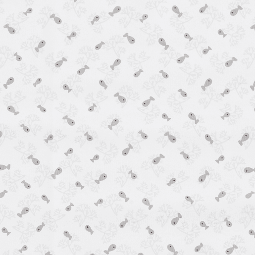 Capa têxtil para trocador de bebê 50x80 em turco branco absorvente (Grey Atlantis)