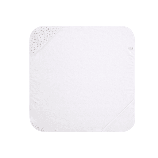 Toalha de mão com capuz para bebés - 100% algodão, design inovador (Grey Atlantis)