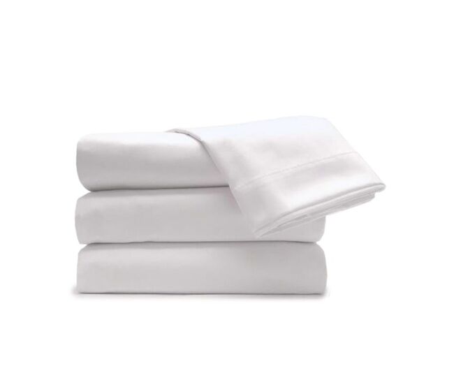 Juego de sábanas blancas 3 piezas cama 90cm tacto extrasuave descansin