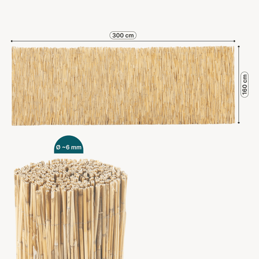 Cerca de vime Abbateggio 160x300cm - Natural casa.pro