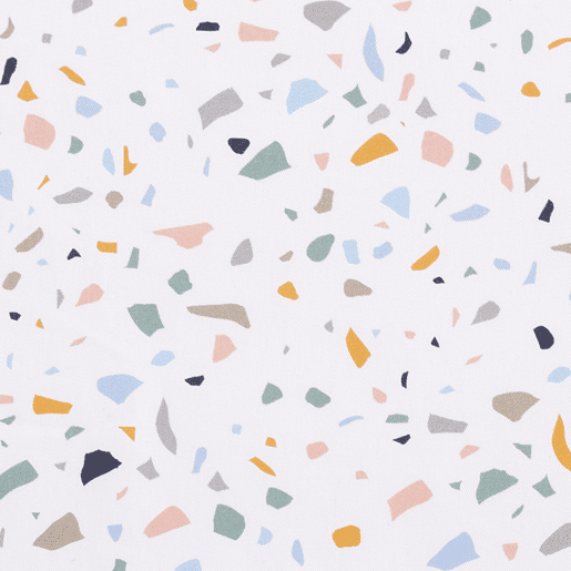 Capa têxtil para trocador de bebê 50x80 em turco branco absorvente (Zenith Granite)