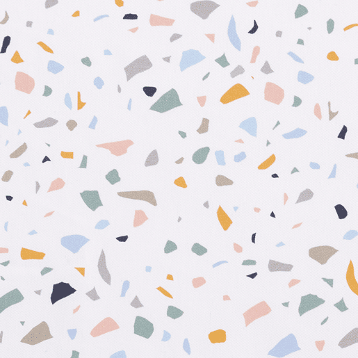 Lençol de berço 60x120 cm em algodão com certificado Oeko-Tex. Conjunto de lençol de berço, lençol adaptado e lençol de cima (Zenith Granite)