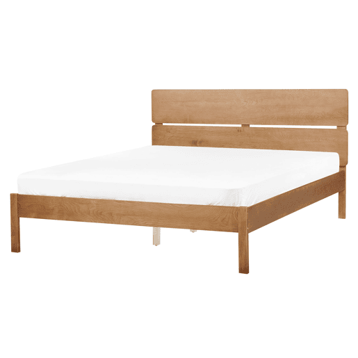 Cama Madeira BOISSET 160 x 200 cm Castanho escuro